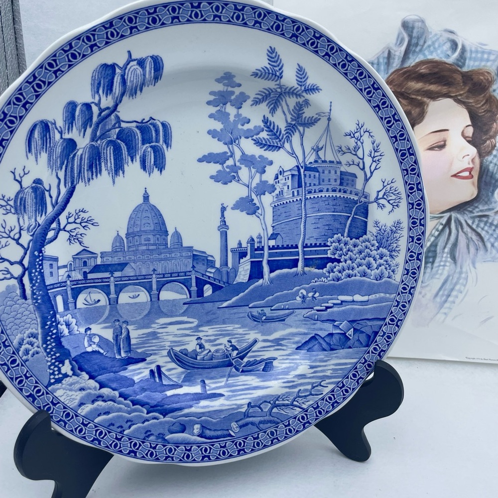 Spode Blue Room Collection  10.5"  Dinner Plate "Rome" Excellent Condition - Picture 2 of 5